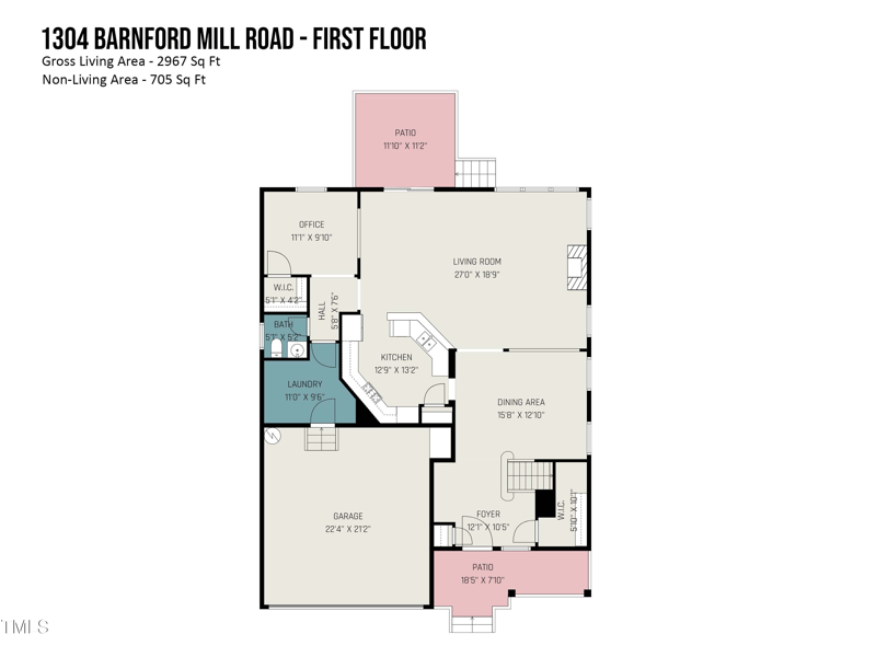 1304 Barnford Mill Rd, Wake Forest, NC 27587