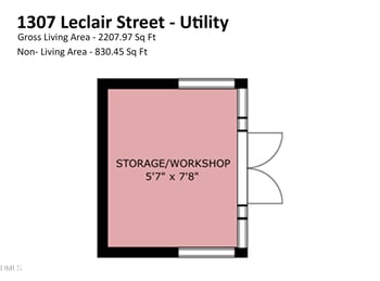 1307 Leclair St, Chapel Hill, NC 27517