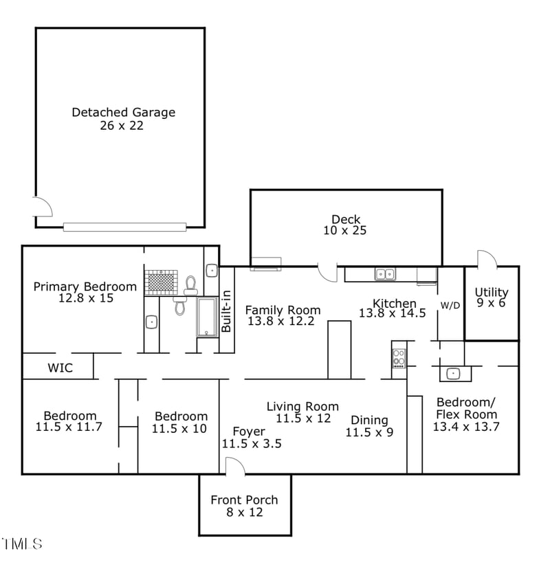 1307 Sycamore Dr, Garner, NC 27529