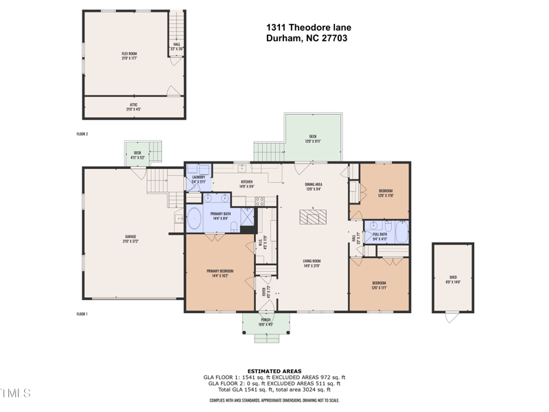 1311 Theodore Ln, Durham, NC 27703