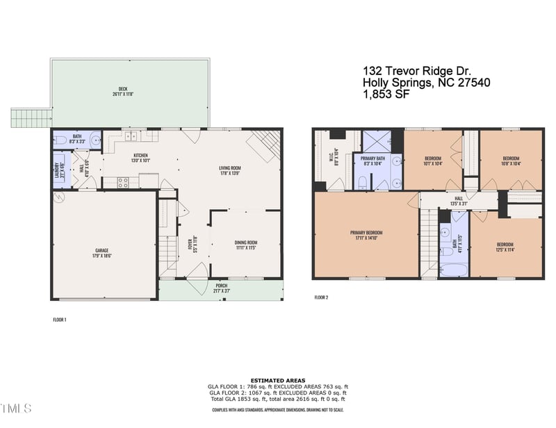 132 Trevor Ridge Dr, Holly Springs, NC 27540