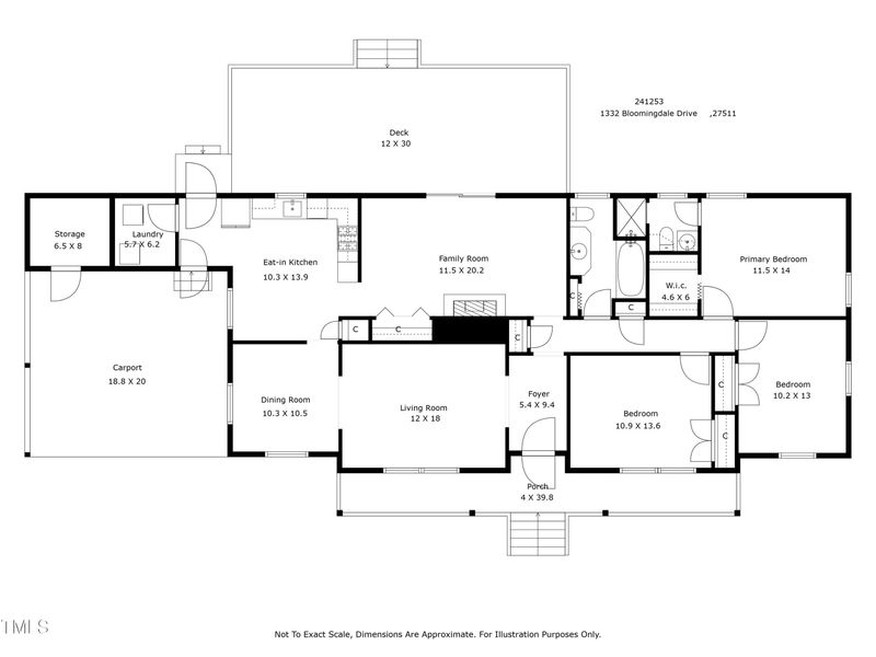 1332 Bloomingdale Dr, Cary, NC 27511
