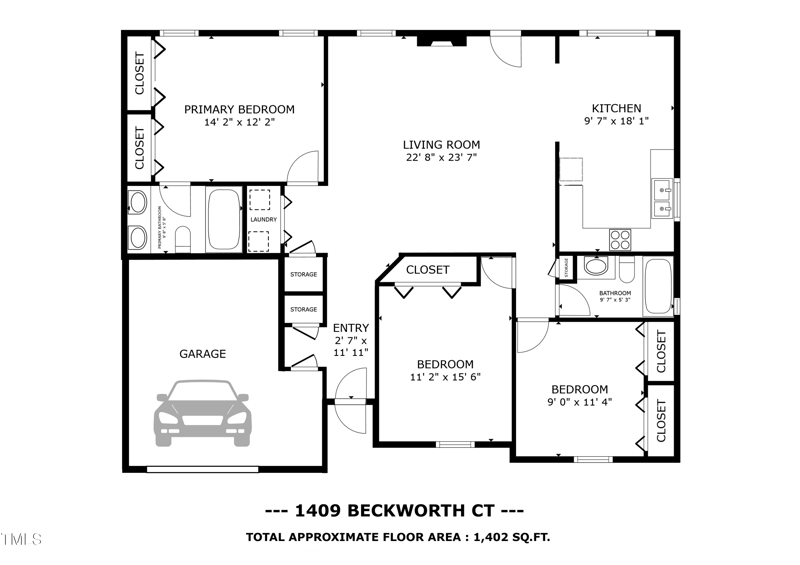1409 Beckworth Ct, Garner, NC 27529