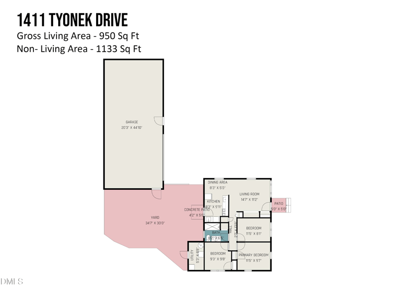 1411 Tyonek Dr, Durham, NC 27703