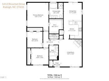 1412 Ricochet Dr, Raleigh, NC 27610