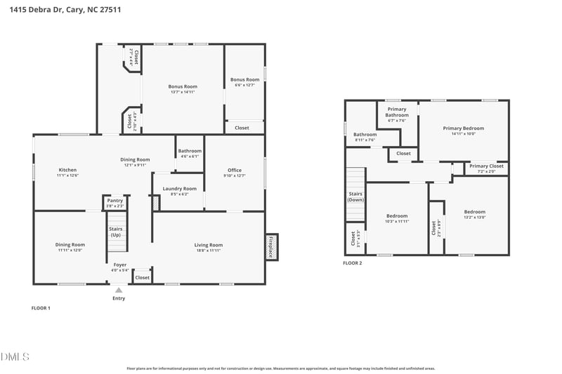 1415 Debra Dr, Cary, NC 27511