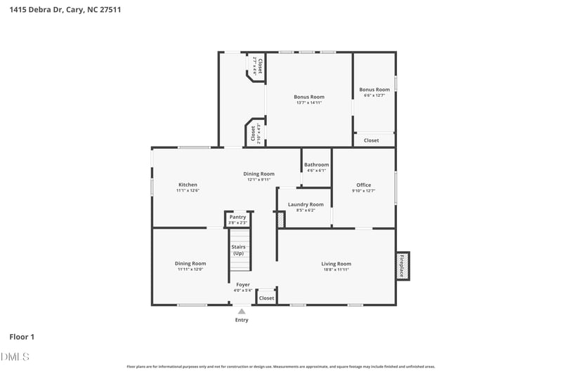 1415 Debra Dr, Cary, NC 27511