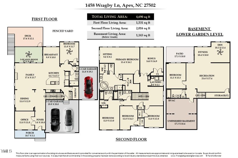 1458 Wragby Ln, Apex, NC 27502