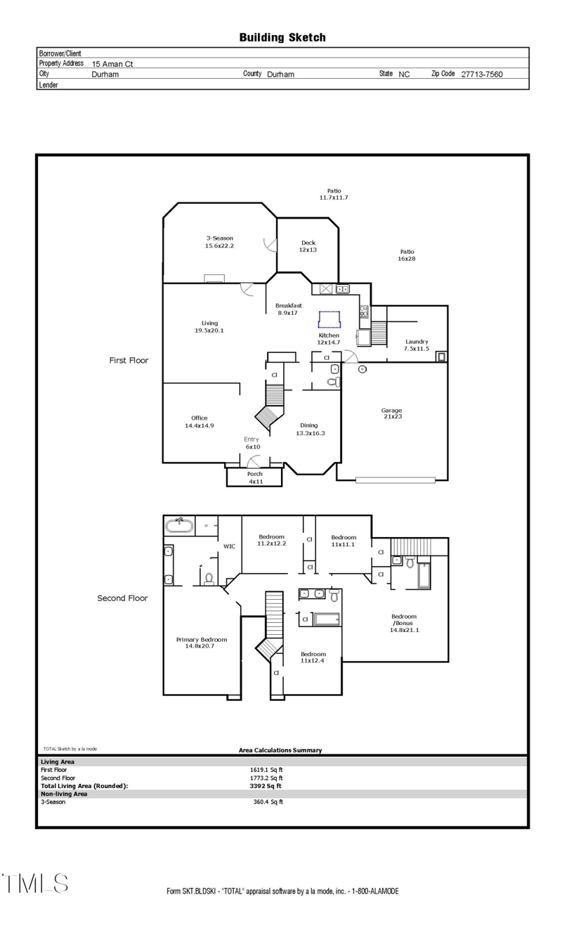 15 Aman Ct, Durham, NC 27713