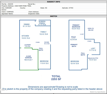 1500 Farm Pond Trl, Durham, NC 27703