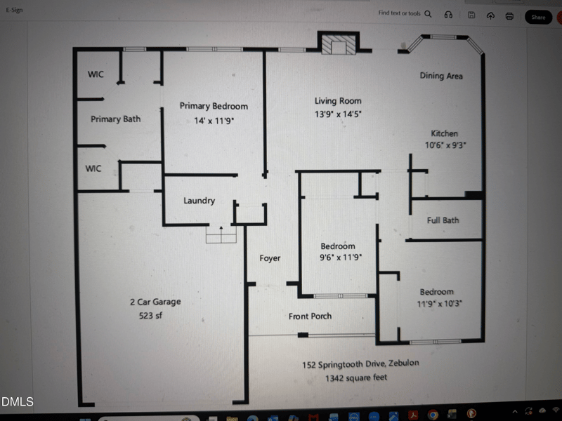 152 Springtooth Dr, Zebulon, NC 27597