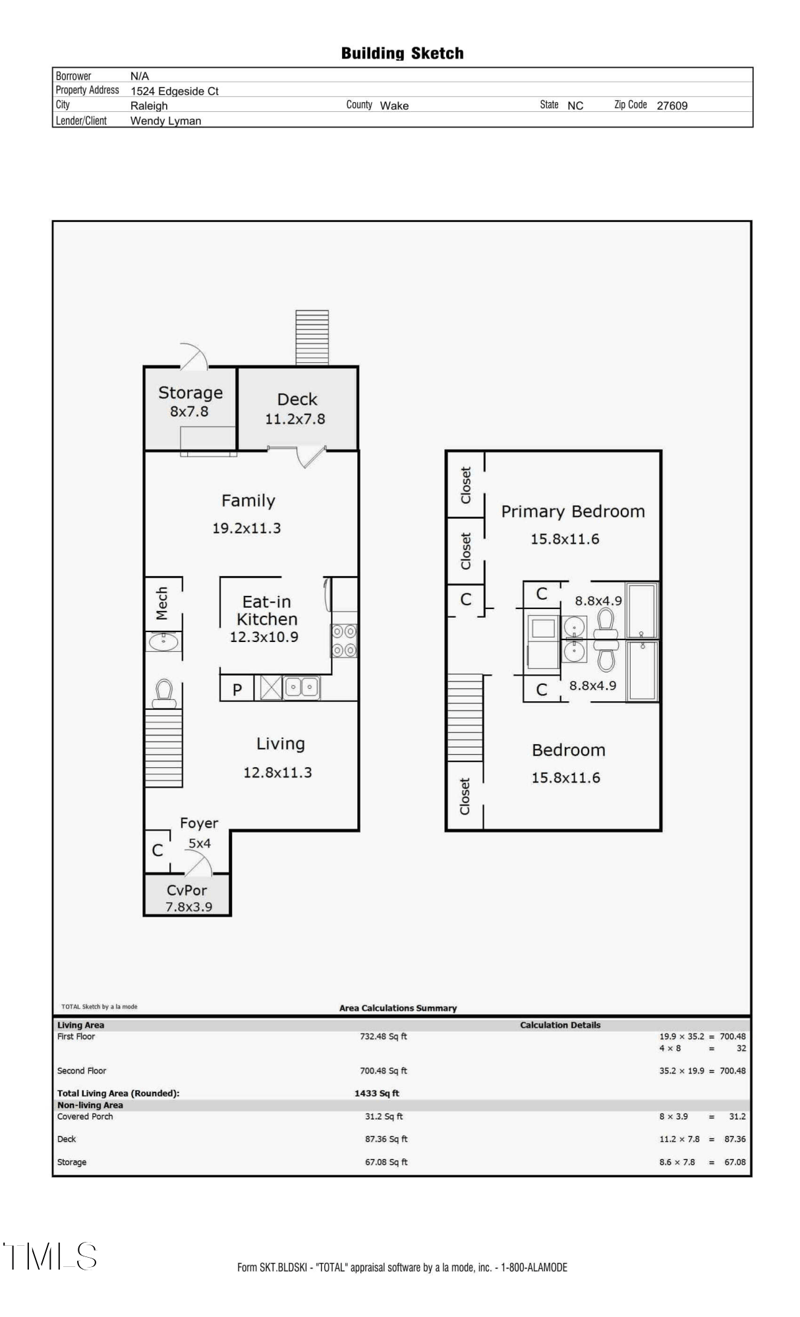 1524 Edgeside Ct, Raleigh, NC 27609