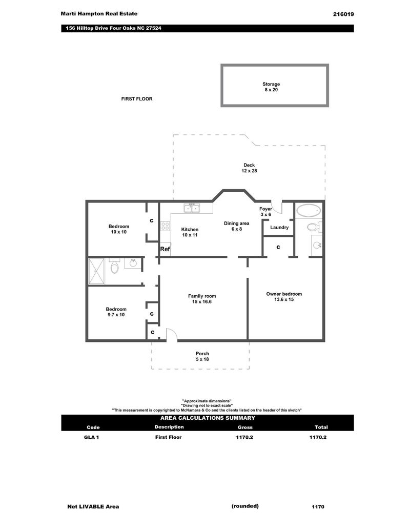156 Hilltop Dr, Four Oaks, NC 27524