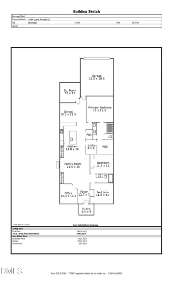 1564 Lone Prairie Dr, Wendell, NC 27591