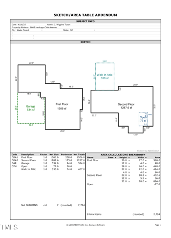 1605 Heritage Club Ave, Wake Forest, NC 27587