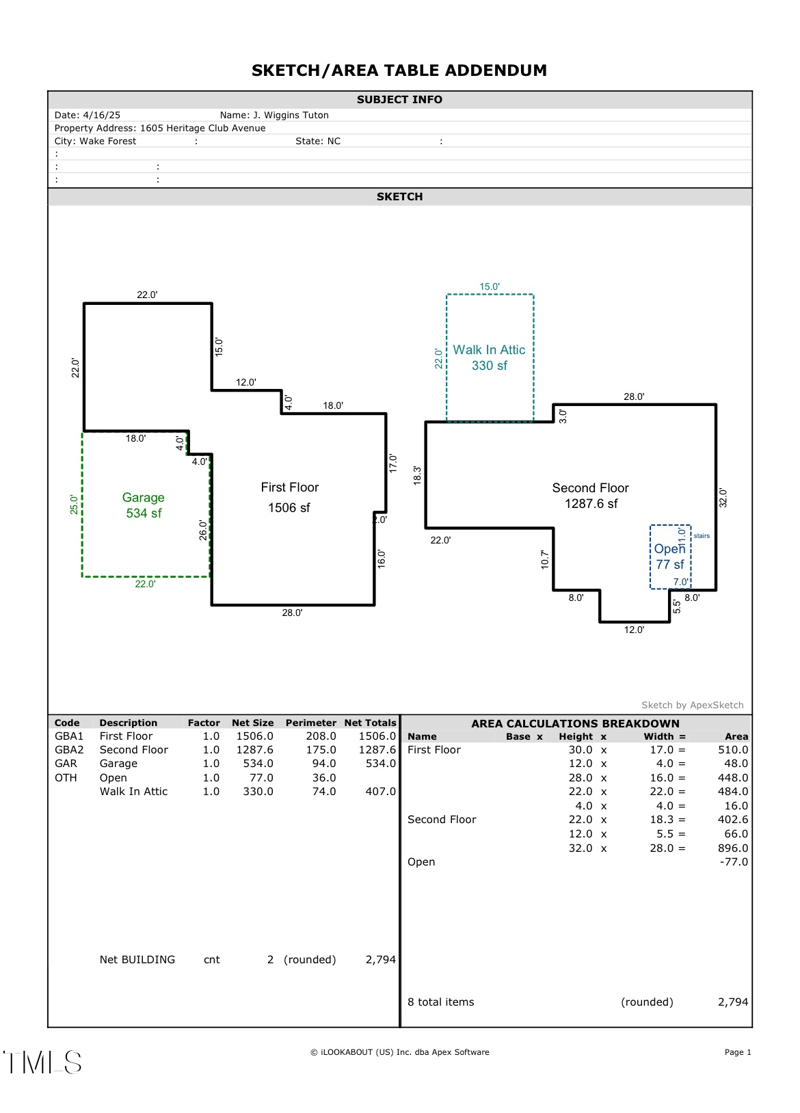 1605 Heritage Club Ave, Wake Forest, NC 27587
