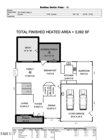 1611 Eagle Lodge Ln, Durham, NC 27703