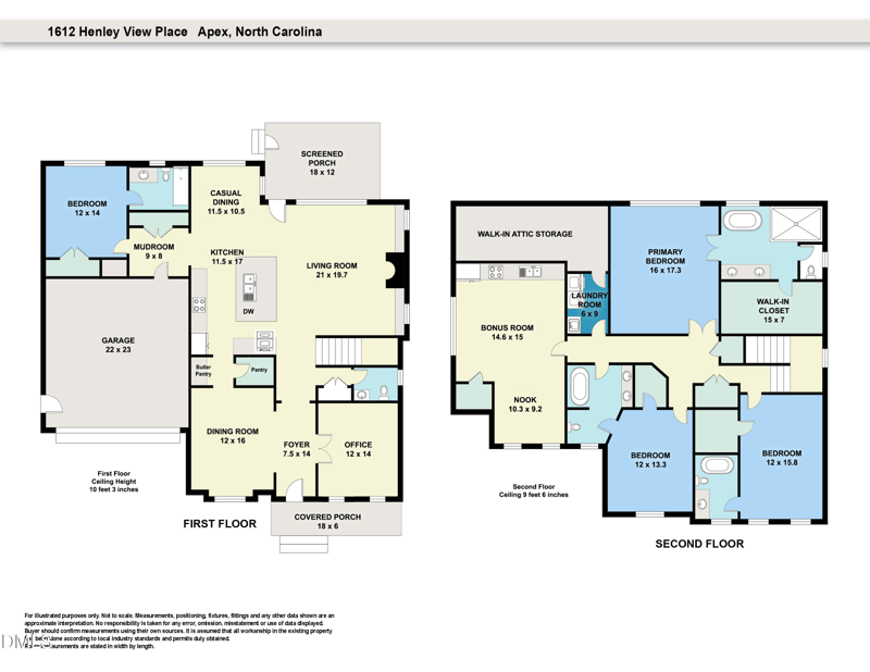 1612 Henley View Pl, Apex, NC 27523