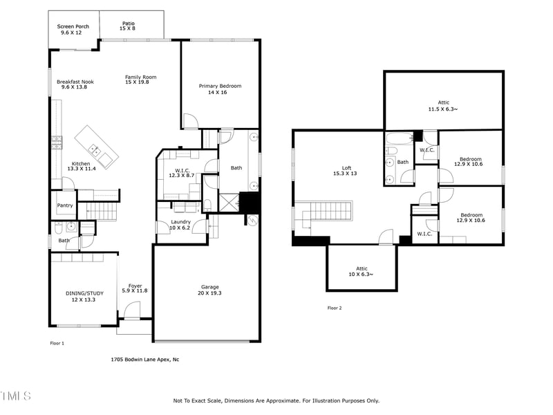 1705 Bodwin Ln, Apex, NC 27502