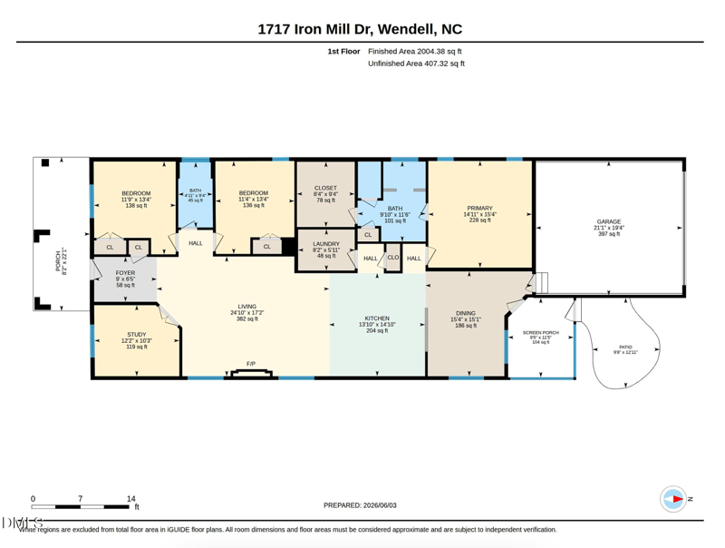 1717 Iron Mill Dr, Wendell, NC 27591