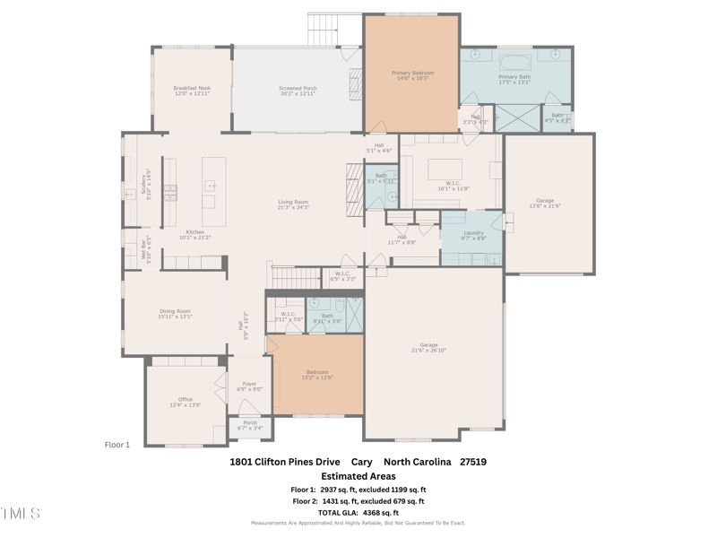 1801 Clifton Pines Dr, Cary, NC 27519