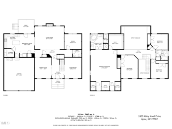 1805 Abby Knoll Dr, Apex, NC 27502