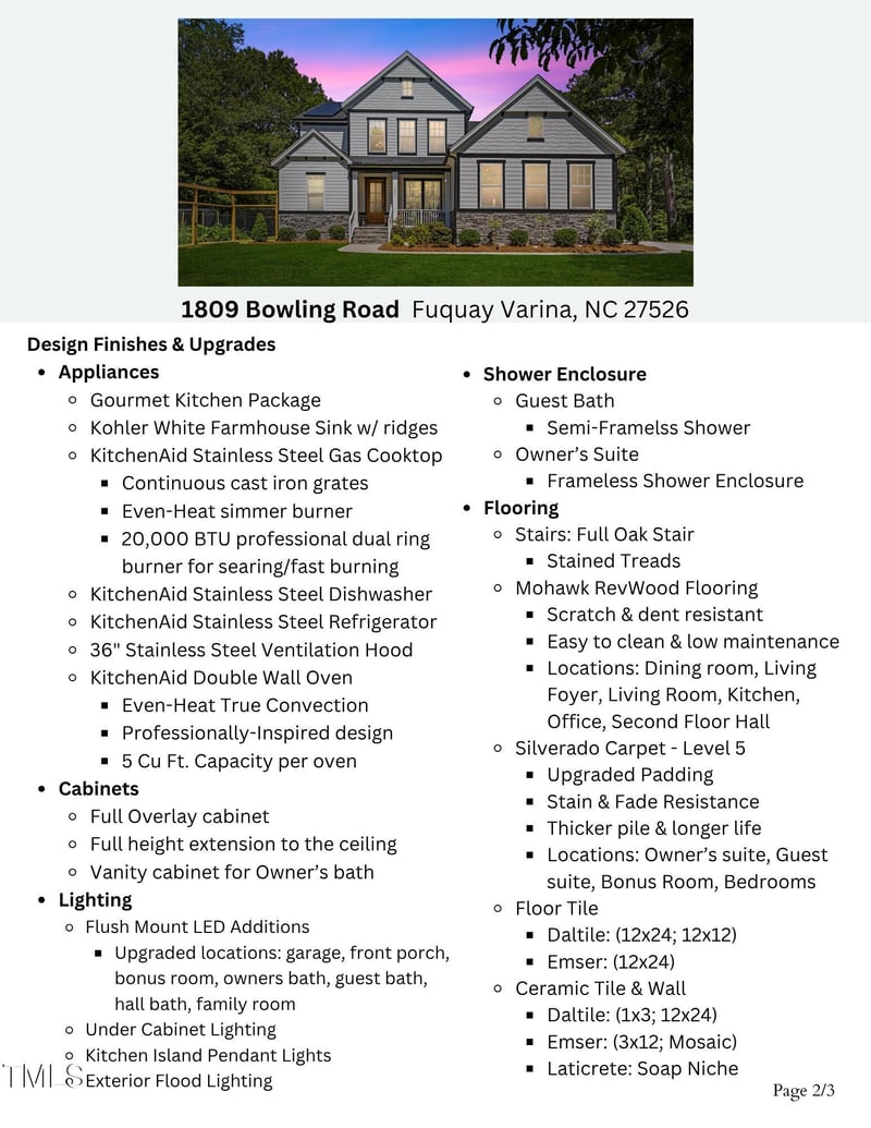 1809 Bowling Rd, Fuquay Varina, NC 27526