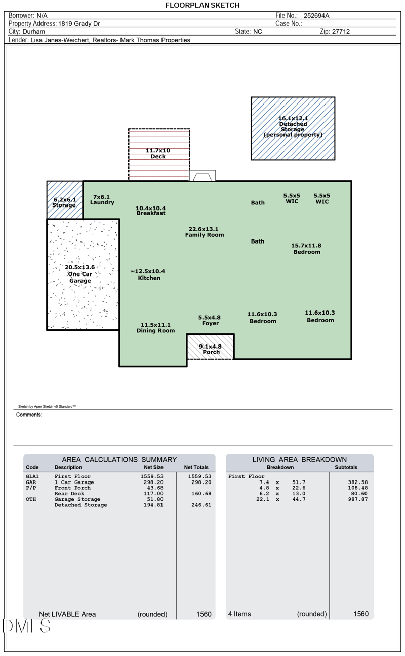 1819 Grady Dr, Durham, NC 27712