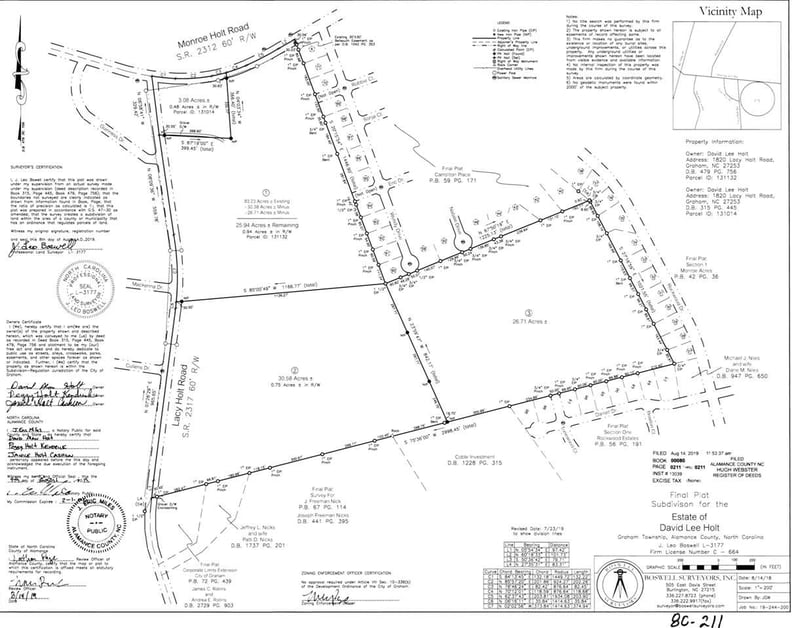 1820 Lacy Holt Rd Lot 2 & #, Graham, NC 27253