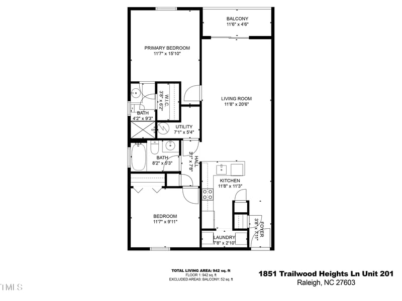 1851 Trailwood Heights Ln #201, Raleigh, NC 27603