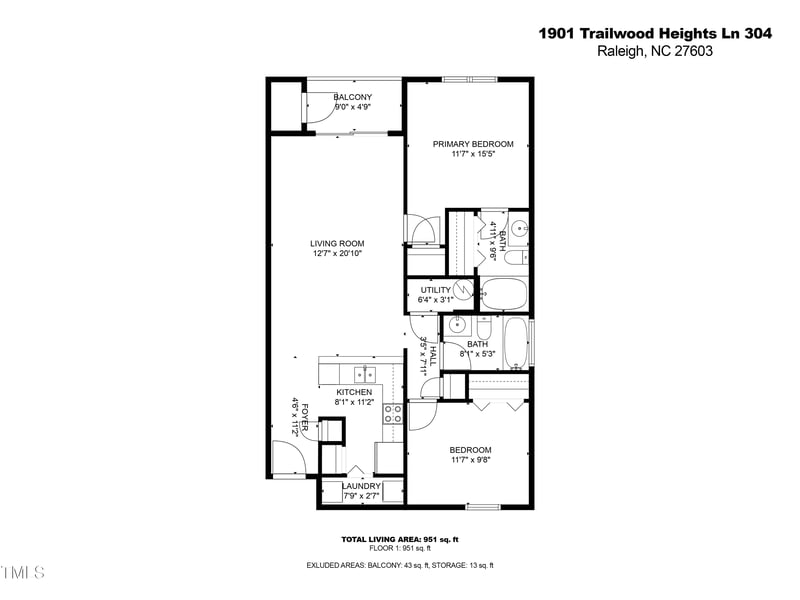 1901 Trailwood Heights Ln #304, Raleigh, NC 27603