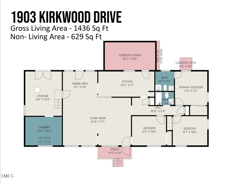 1903 Kirkwood Dr, Durham, NC 27705