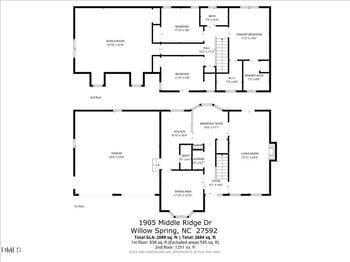 1905 Middle Ridge Dr, Willow Springs, NC 27592