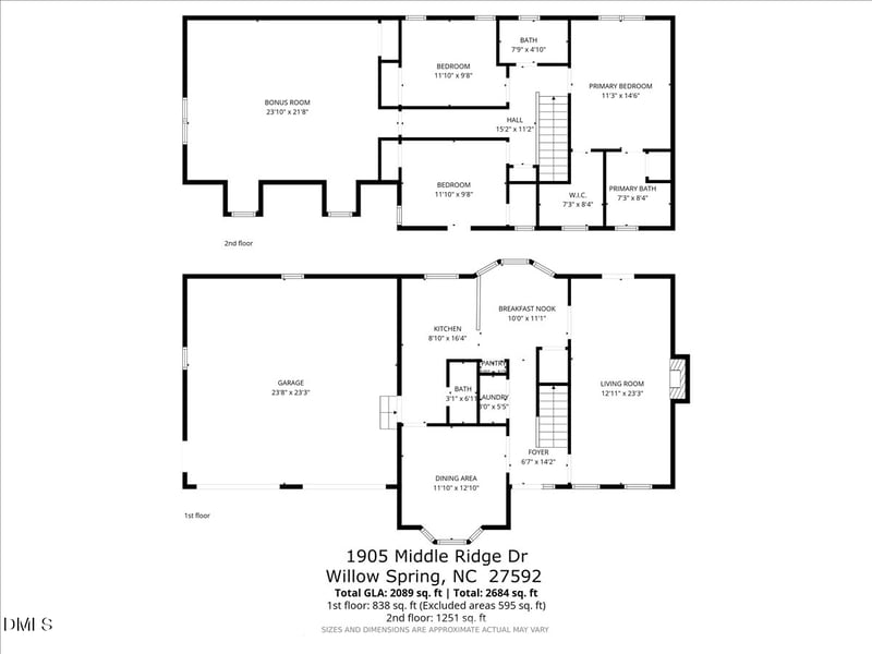 1905 Middle Ridge Dr, Willow Springs, NC 27592