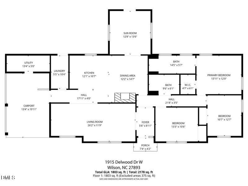 1915 Delwood Dr, Wilson, NC 27893