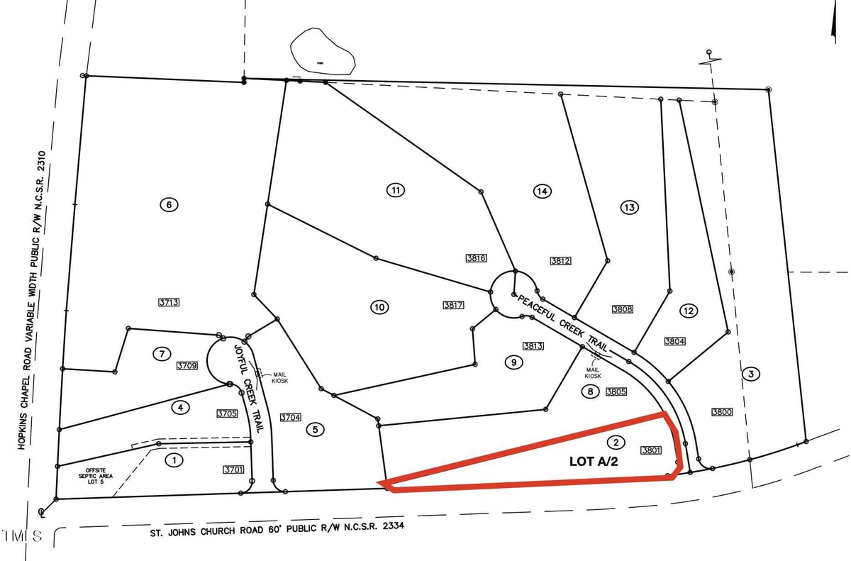 Lot A/2 Peaceful Creek Trail, Zebulon NC 27597