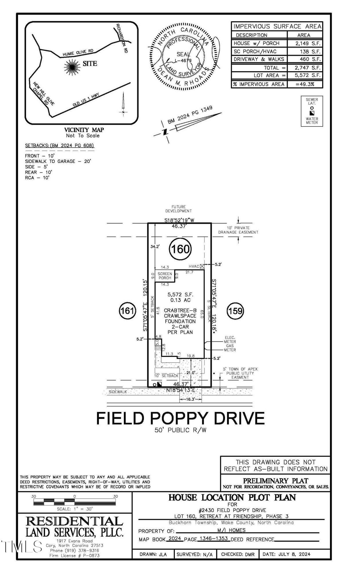 2430 Field Poppy Drive Lot 160, Apex NC 27502