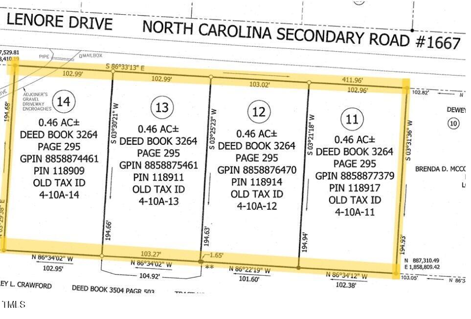 Lots 11-14 Lenore Drive, Burlington NC 27217