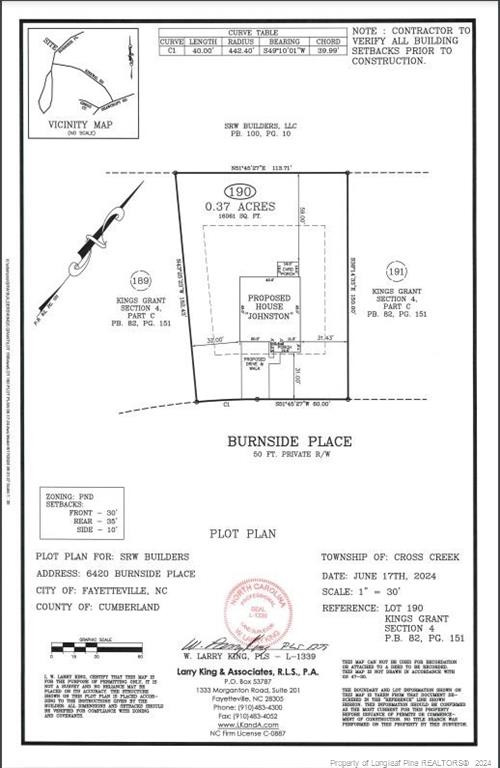 6420 Burnside (Lot 190) Place, Fayetteville NC 28311