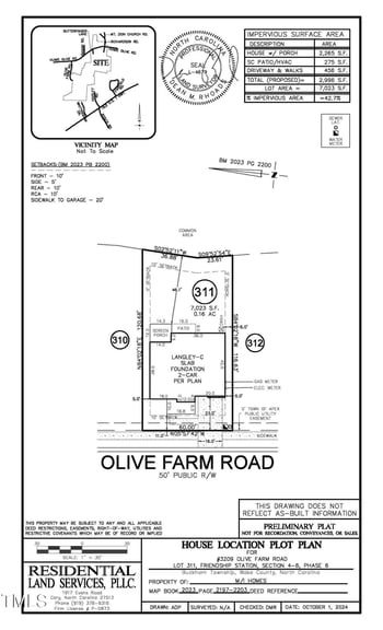 3209 Olive Farm Road Lot 311, New Hill NC 27562