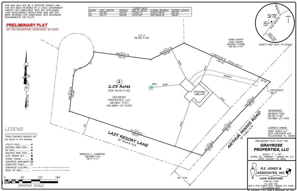 923 Arthur Minnis Road Lot 1, Hillsborough NC 27278