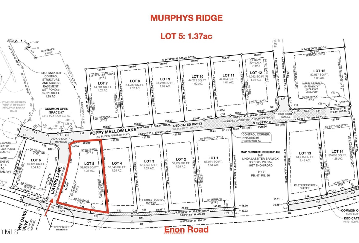 Lot 5 Liatris Lane, Oxford NC 27565