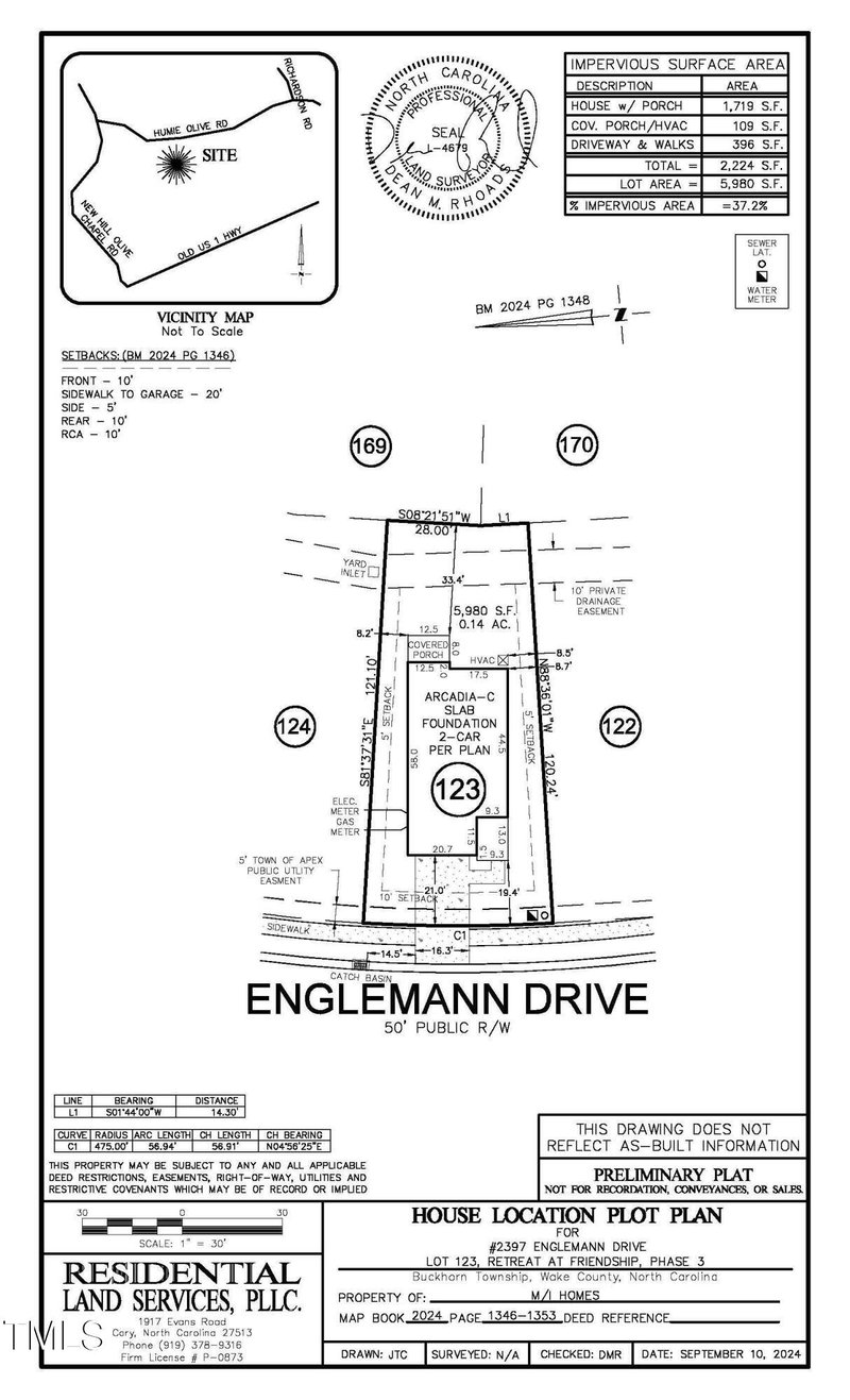 2397 Englemann Drive Lot 123, Apex NC 27502