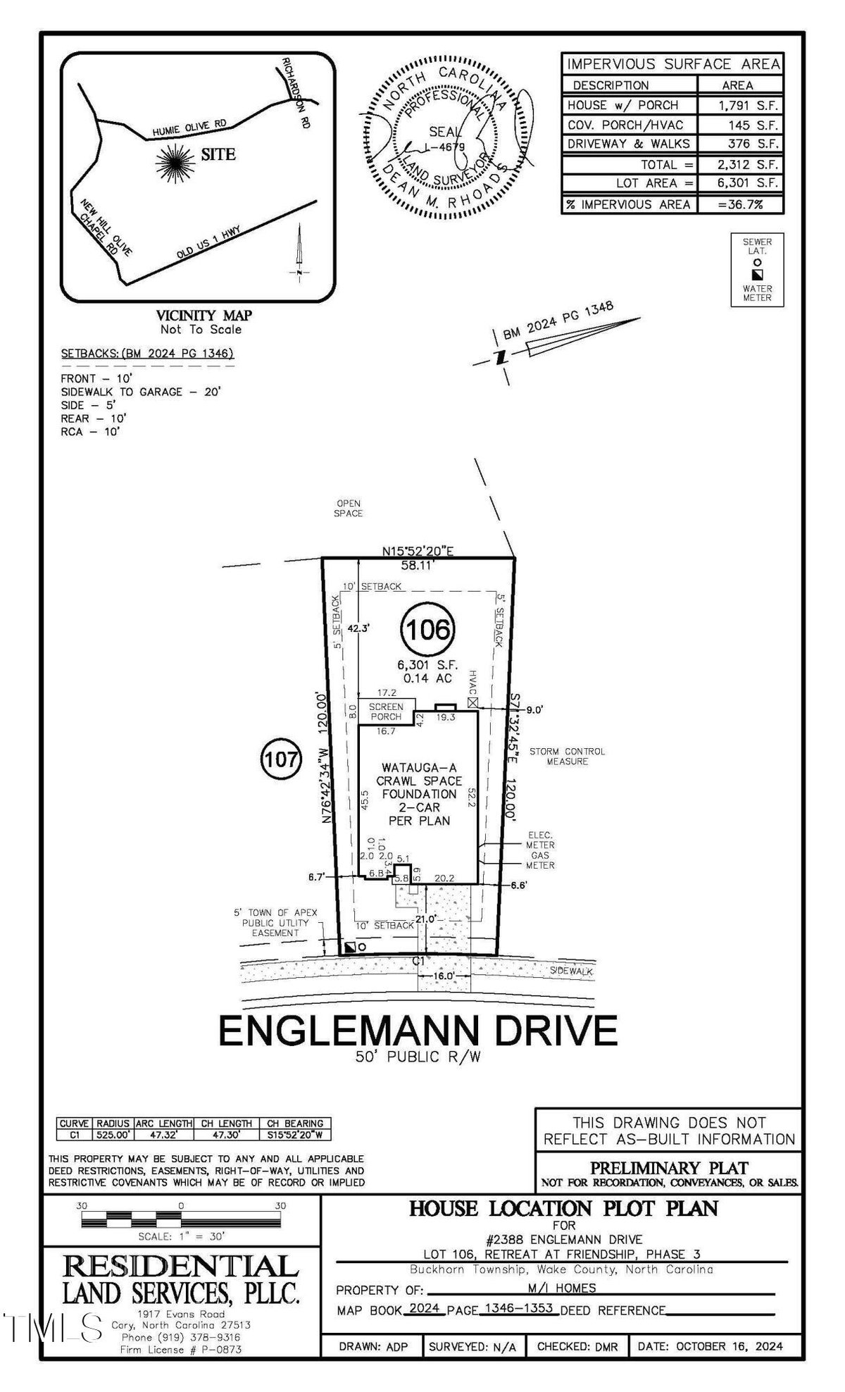 2388 Englemann Drive Lot 106, Apex NC 27502