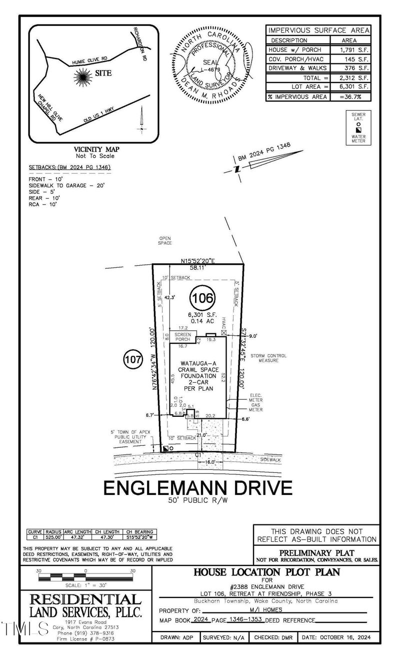 2388 Englemann Drive Lot 106, Apex NC 27502