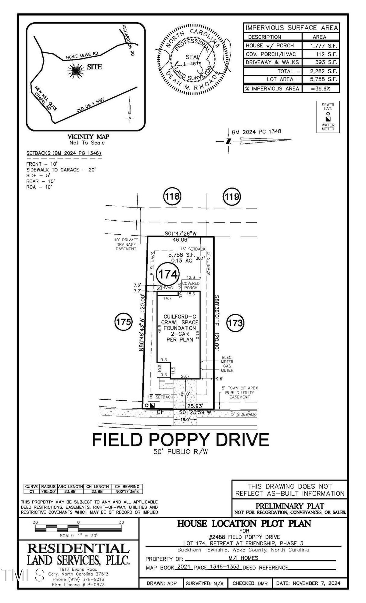 2488 Field Poppy Drive Drive Lot 174, Apex NC 27502