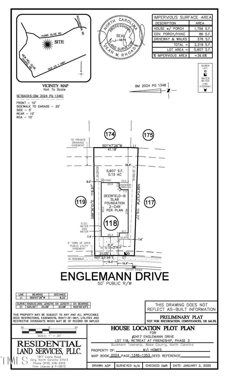 2417 Englemann Drive Lot 118, Apex NC 27502