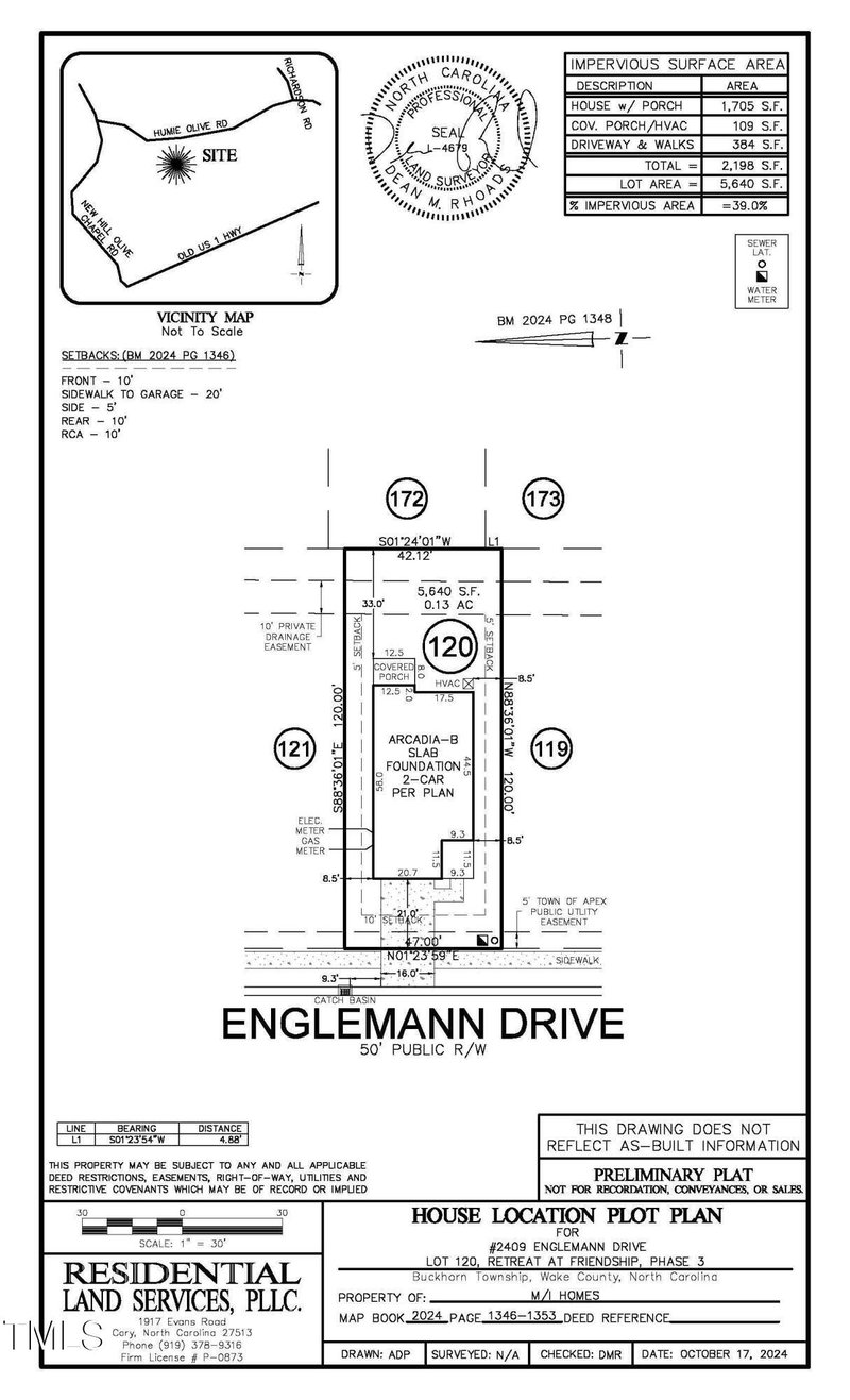 2409 Englemann Drive Lot 120, Apex NC 27502