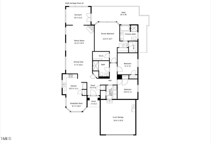 2026 Heritage Pines Dr, Cary, NC 27519
