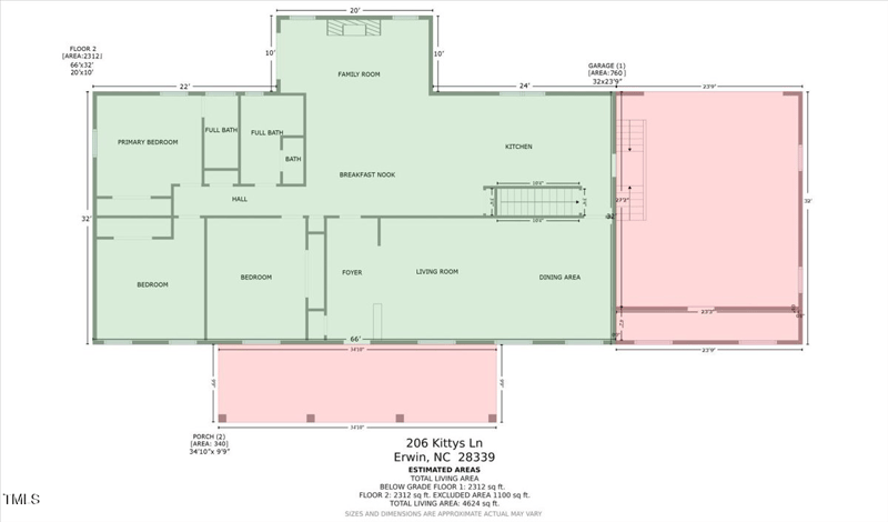 206 Kittys Ln, Erwin, NC 28339